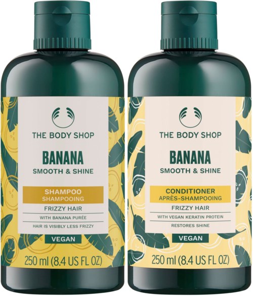 The Body Shop Banana Bundle Smooth & Shine Shampoo 250 ml & Conditioner 250 ml