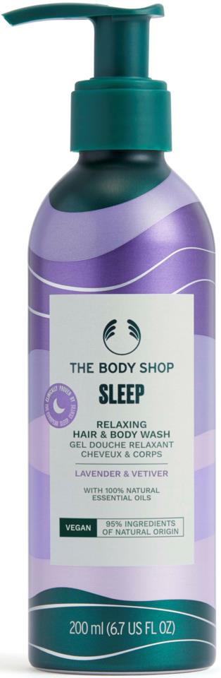 THE BODY SHOP Lavender & Vetiver Sleep Relaxing Hair & Body Wash 200 ml