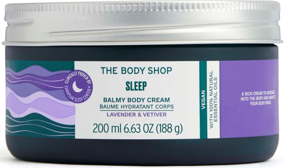 THE BODY SHOP Lavender & Vetiver Sleep Balmy Body Cream 200 ml