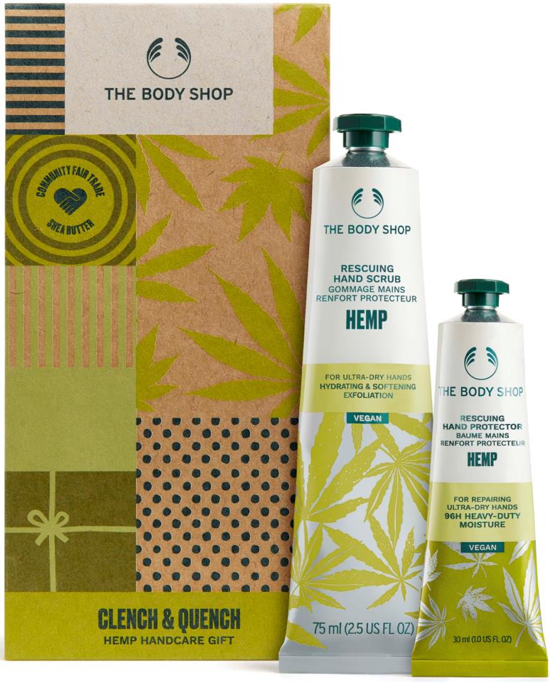 The Body Shop Clench & Quench Hemp Handcare Gift