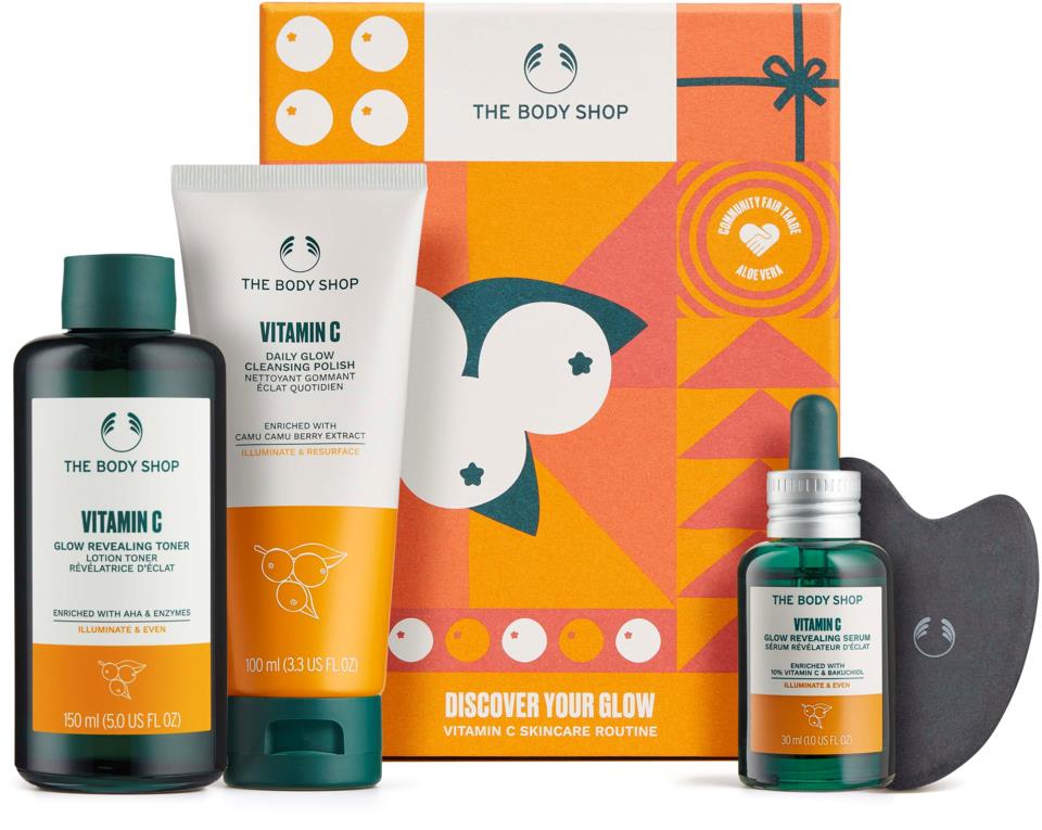 The Body Shop Discover Your Glow Vitamin C Skincare Routine