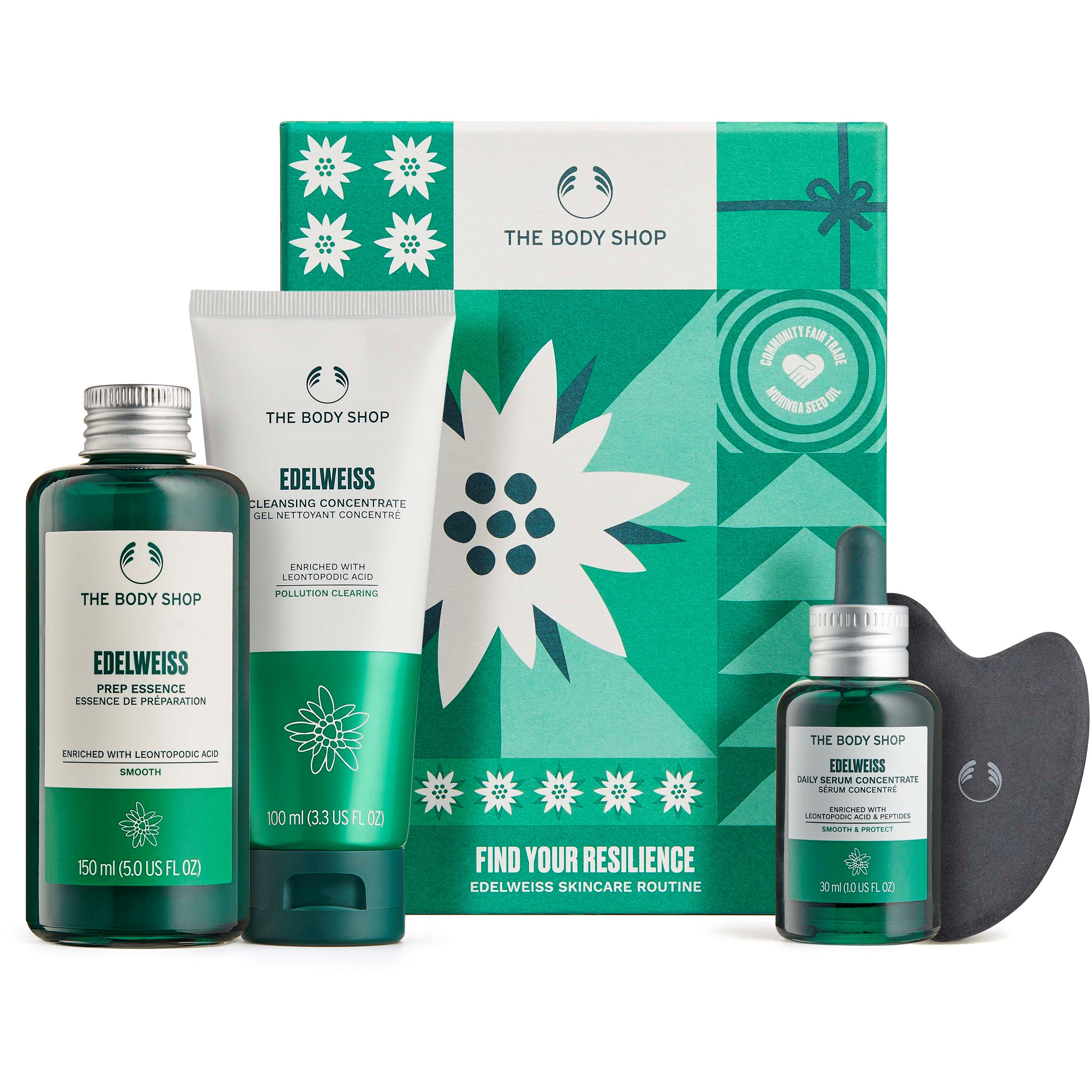 Läs mer om The Body Shop Edelweiss Find Your Resilience Edelweiss Skincare Routin