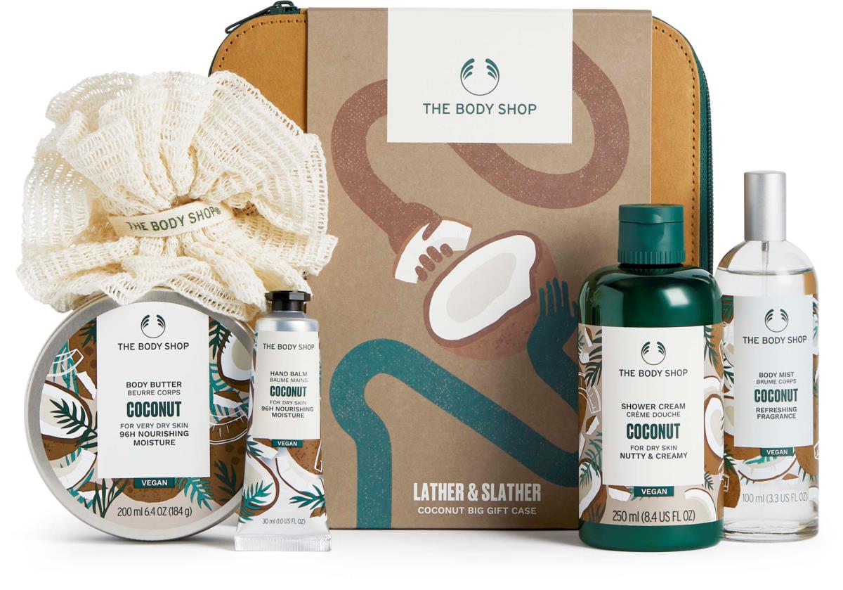The Body Shop Coconut Lather & Slather Coconut Big Gift Case
