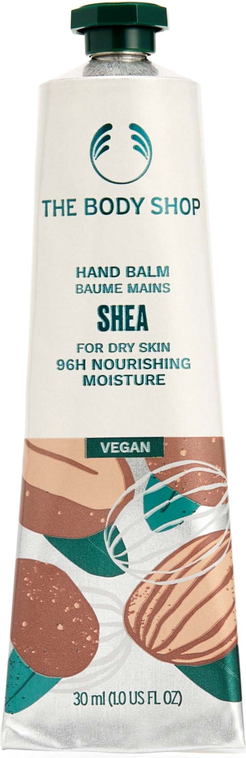 Vegaaninen käsihoitovoi kuivalle iholle shea-voilla, ravitseva 96 tuntia, The Body Shop, 30 ml.