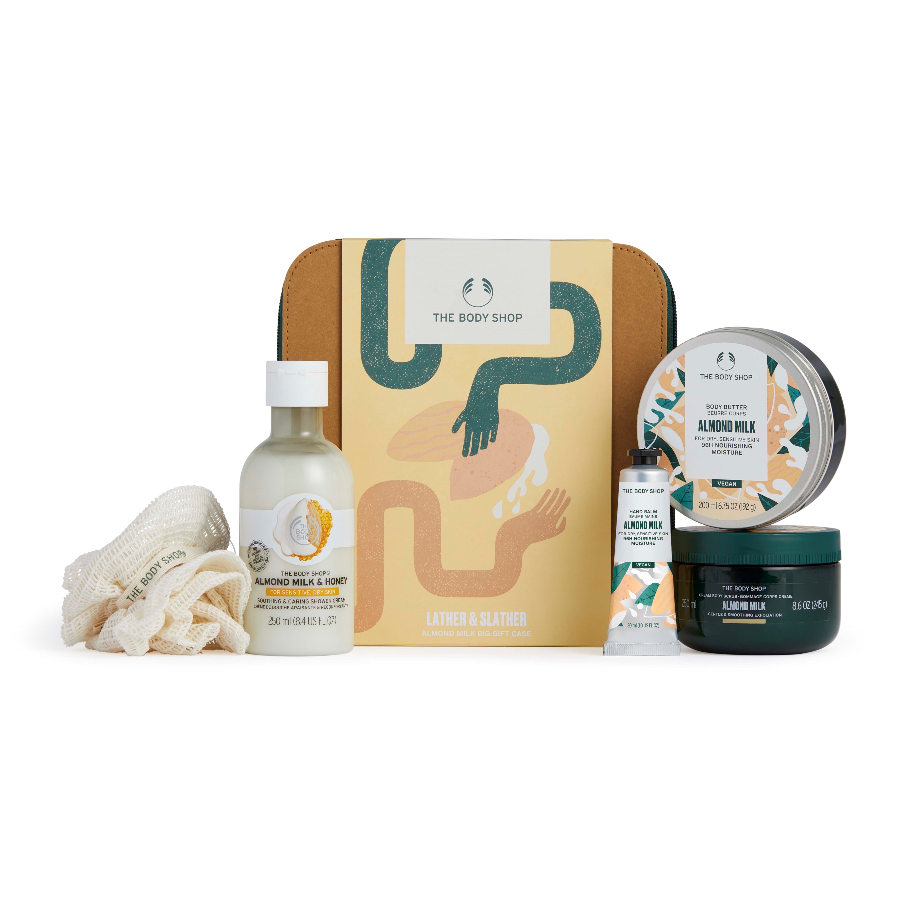 The Body Shop Almond Milk Lather & Slather Almond Milk Big Gift Case