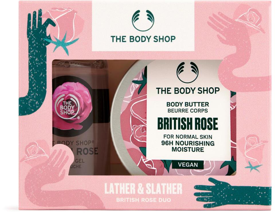 THE BODY SHOP Lather & Slather British Rose Duo