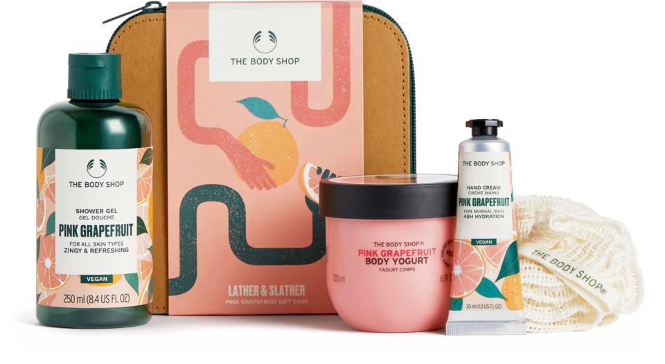THE BODY SHOP Lather & Slather Pink Grapefruit Gift Case