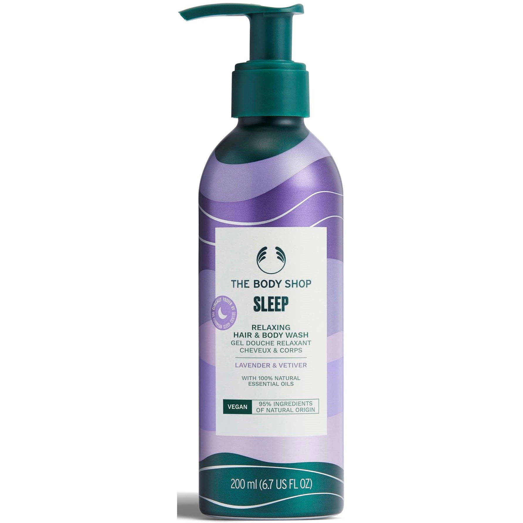 The Body Shop Lavender & Vetiver Wellness Sleep Relaxing Hair & Body Wash 200 ml