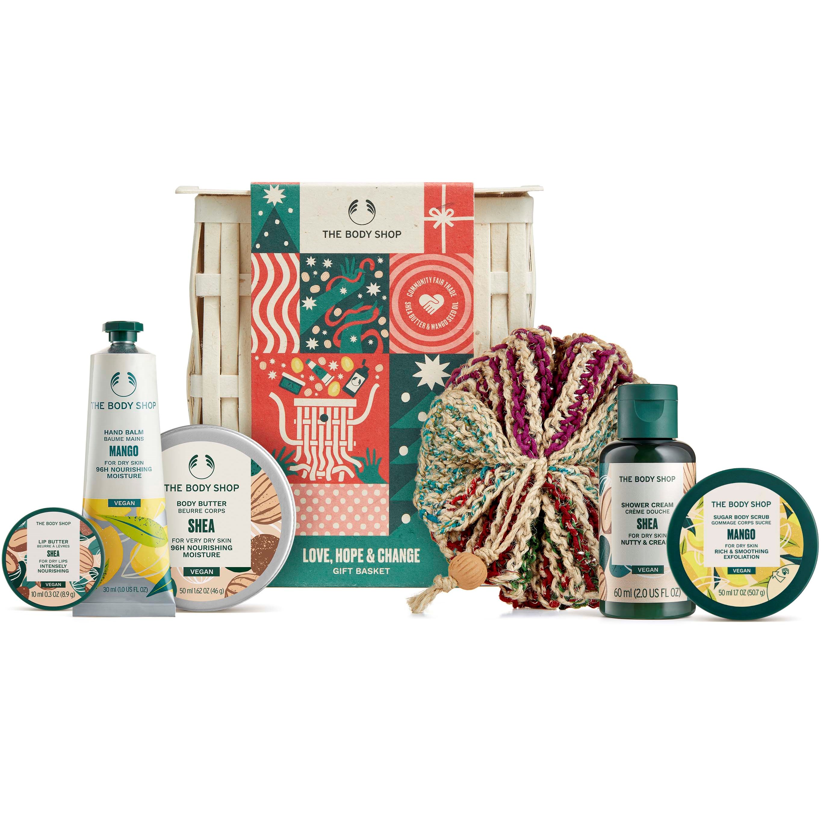 The Body Shop Love, Hope & Change Gift Basket