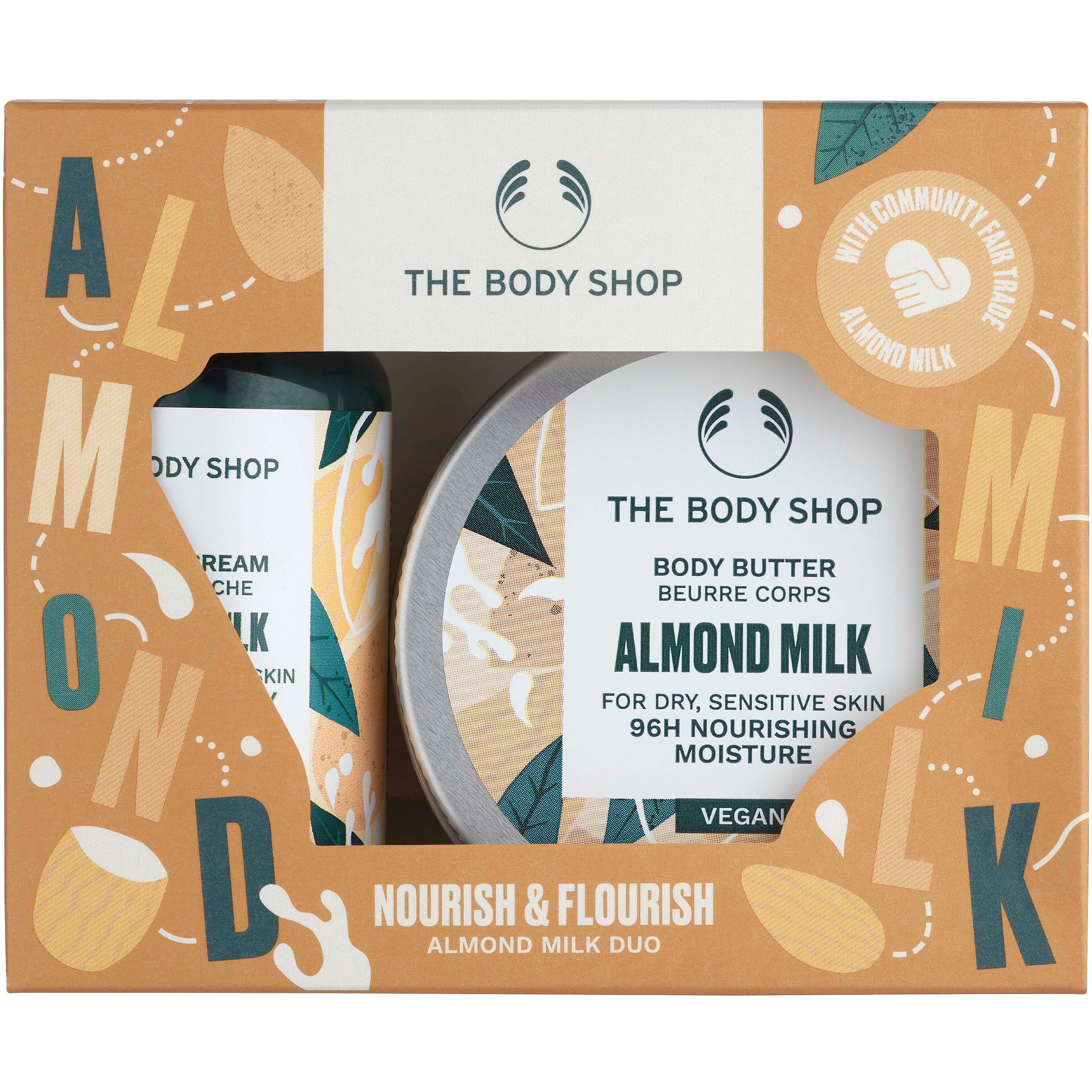 Läs mer om The Body Shop Almond Milk Nourish & Flourish Almond Milk Duo