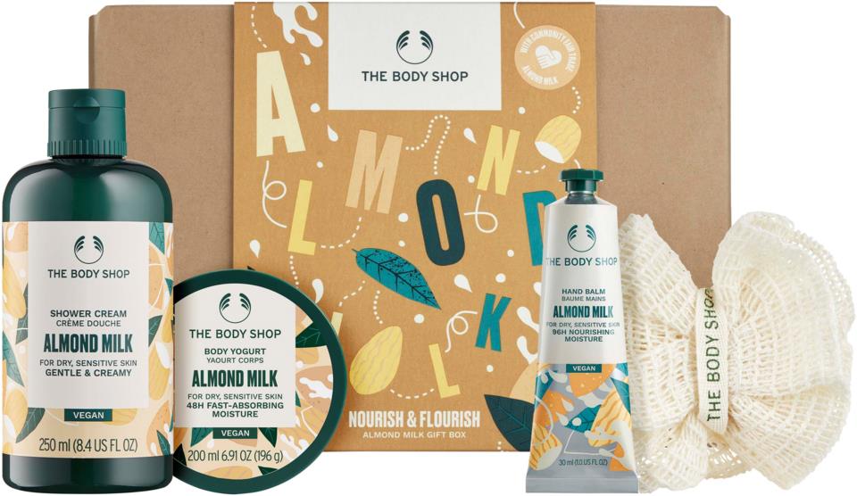 The Body Shop Nourish & Flourish Almond Milk Gift Box