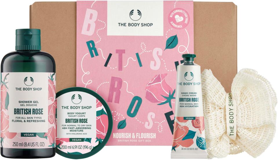 The Body Shop Nourish & Flourish British Rose EssentialS Gif