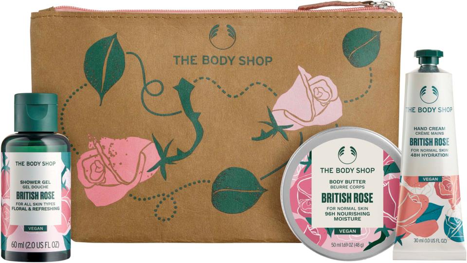 The Body Shop Nourish & Flourish British Rose Mini Gift