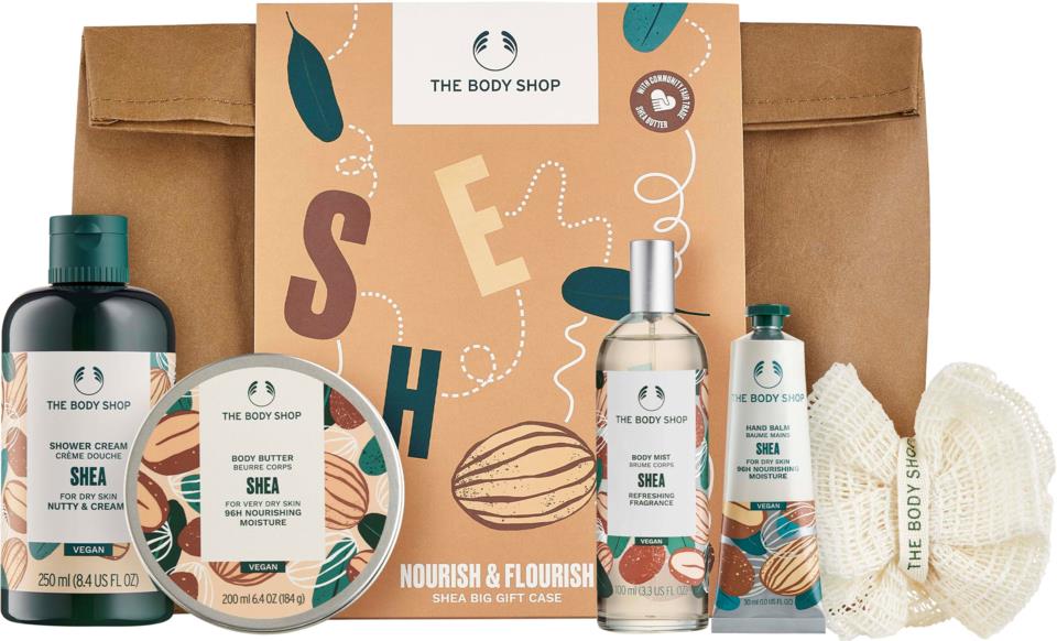 The Body Shop Nourish & Flourish Shea Big Gift Bag