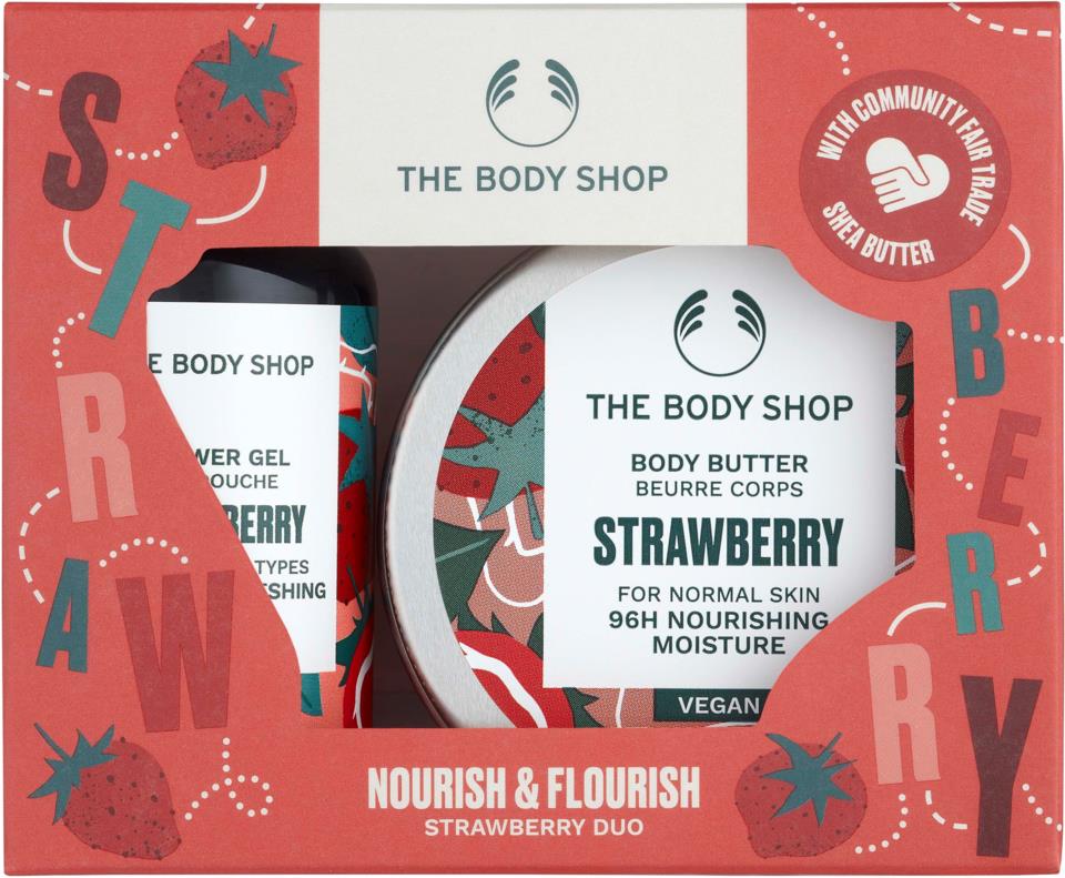 The Body Shop Nourish & Flourish Strawberry Duo