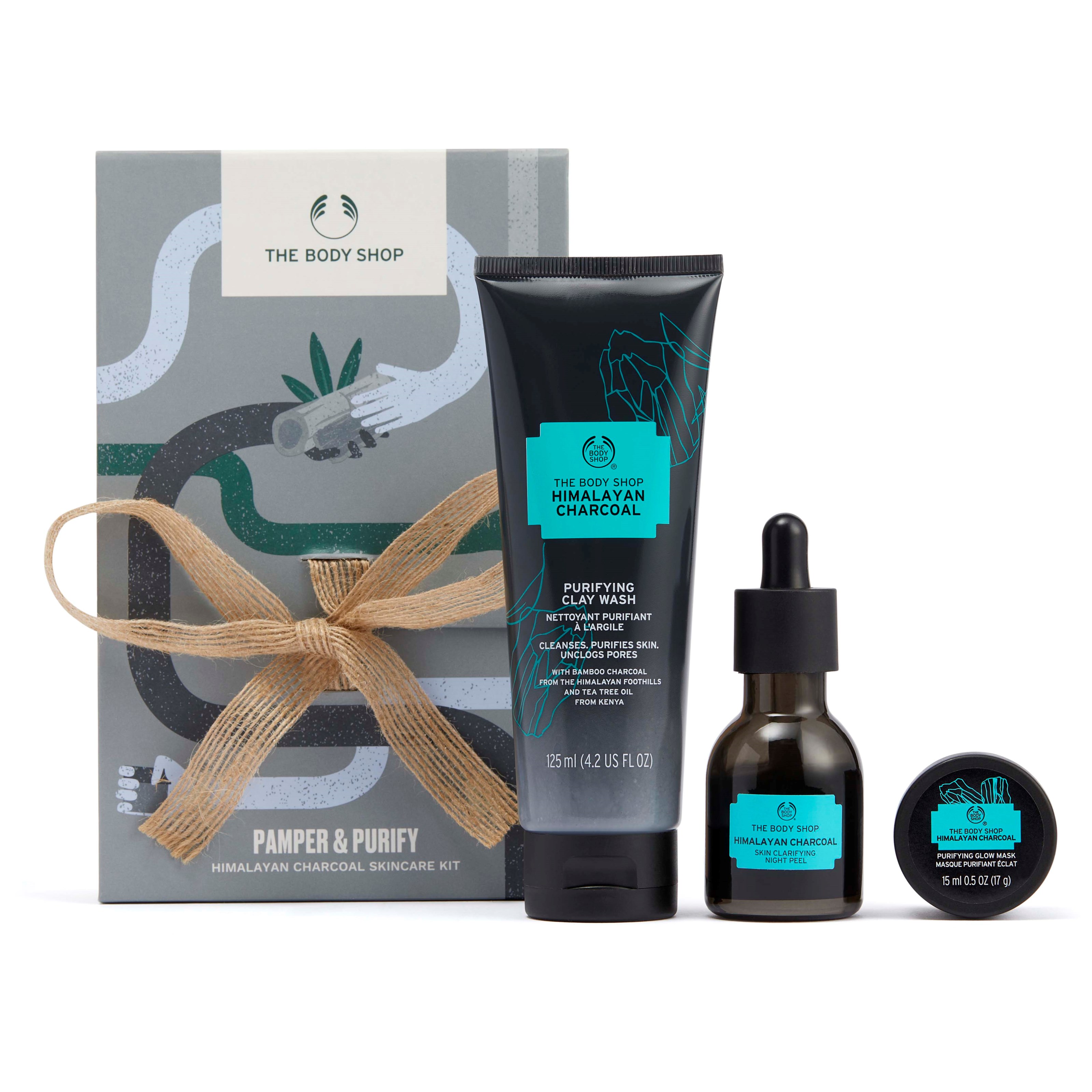 Läs mer om The Body Shop Pamper & Purfify Himalayan Charcoal Skincare Kit