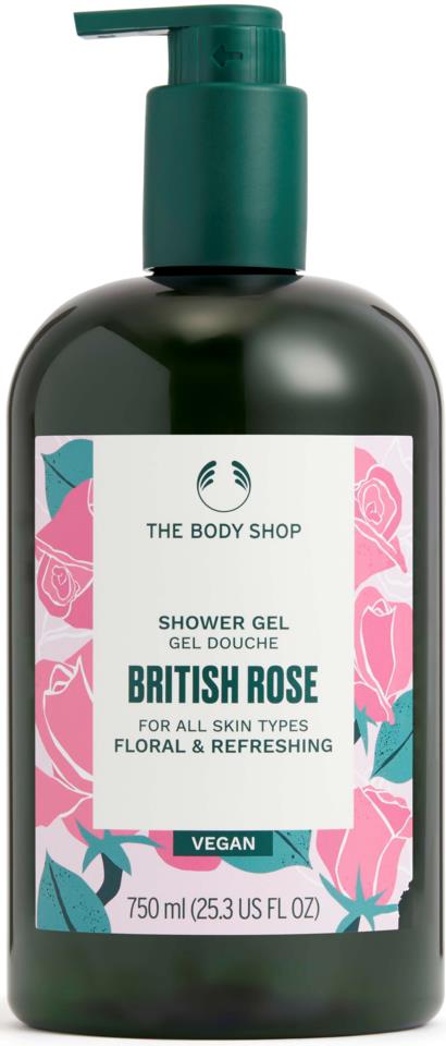 The Body Shop Shower Gel British Rose 750 ml