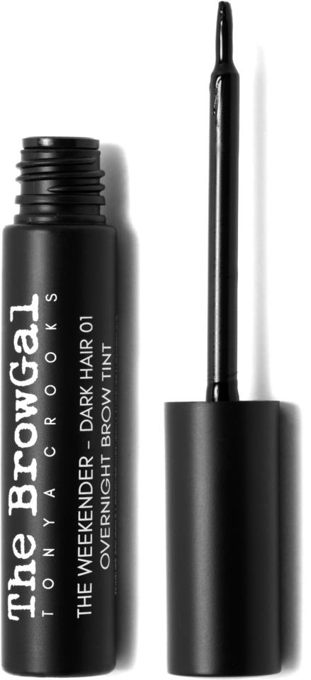 The BrowGal The Weekender Overnight Brow Tint 01 Dark Hair