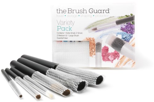 Set aus Netzhülsen und Ersatzborsten in verschiedenen Größen für Makeup- oder Bastelborsten.