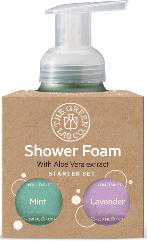 The Green Lab Co. Starter Set Shower Foam Mint & Lavendel 2x125ml