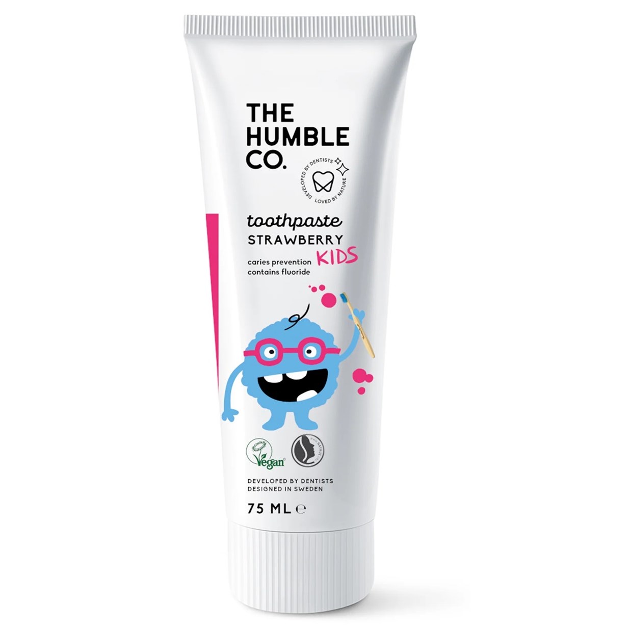 The Humble Co. Kids Humble Toothpaste - Kids Strawberry 75 ml billede