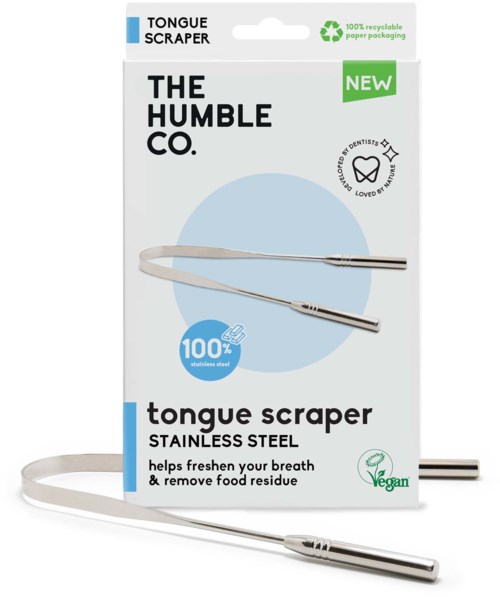 The Humble Co. TONGUE SCRAPER 100% STAINLESS STEEL
