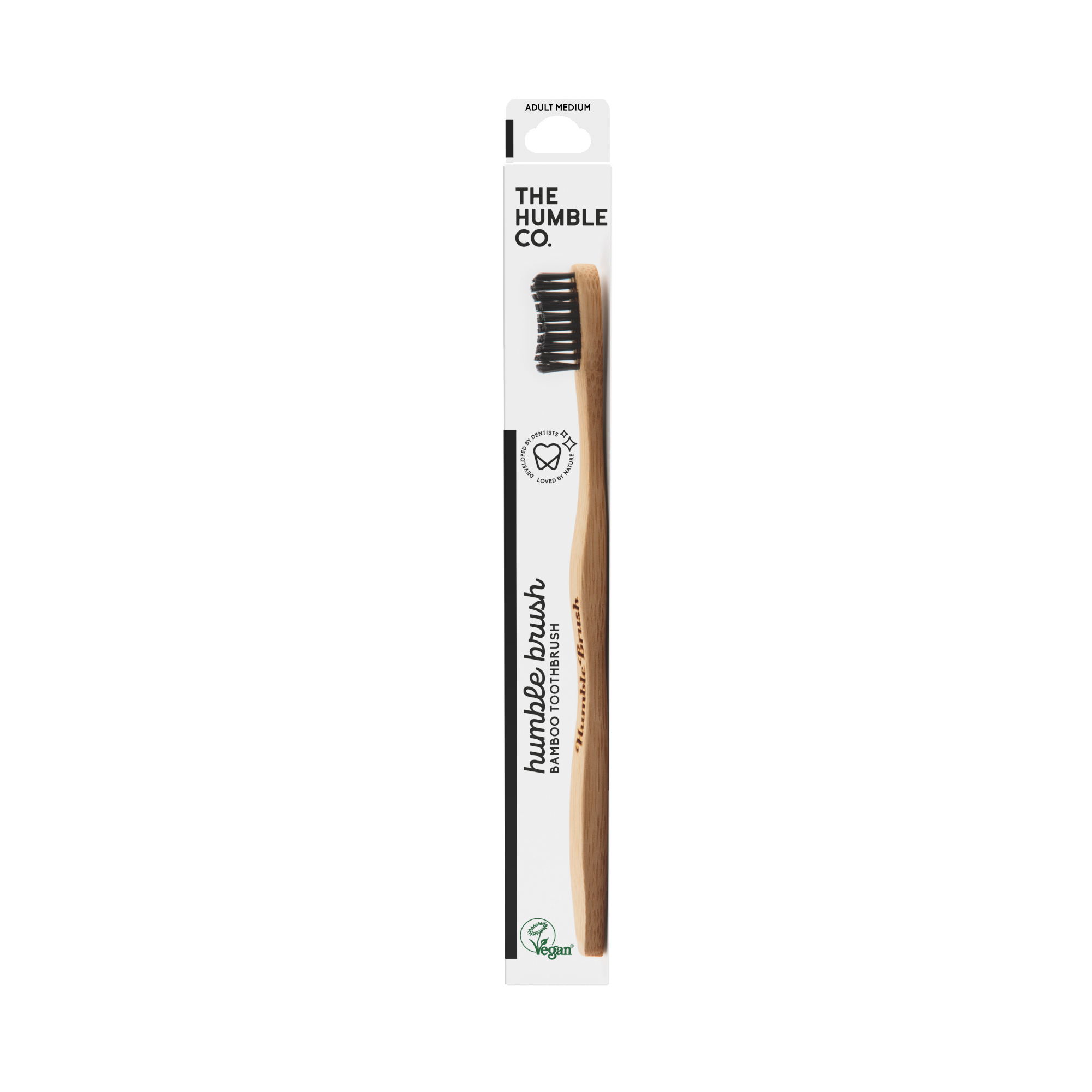 Alternativ bild 1 för The Humble Co. Bamboo Toothbrush Adult Medium Black
