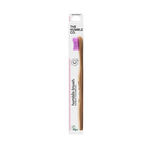 The Humble Co. Bamboo Toothbrush Adult Medium Purple