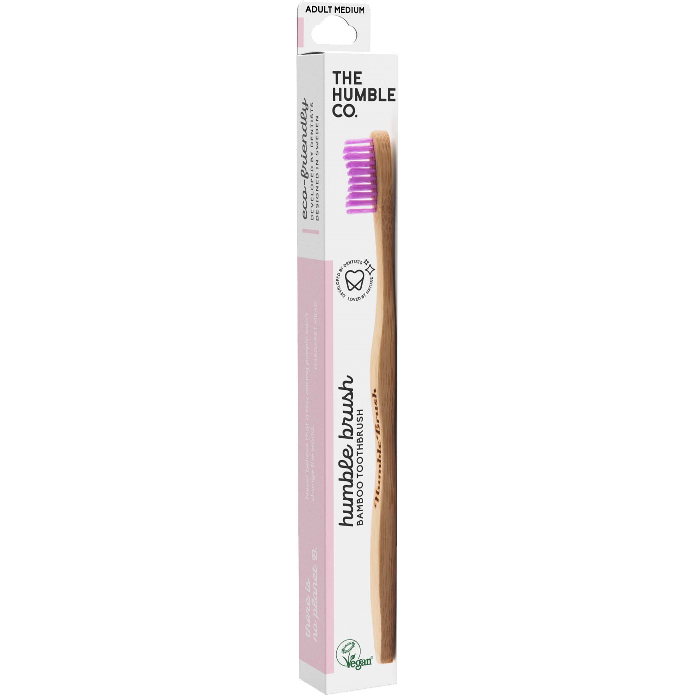 The Humble Co. Bamboo Toothbrush Adult Medium Purple
