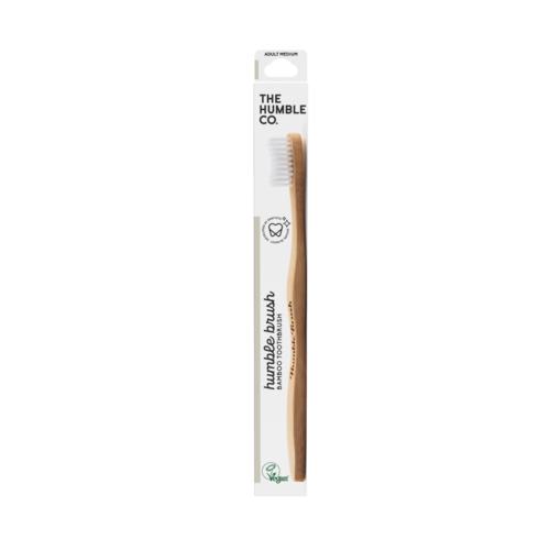 The Humble Co. Bamboo Toothbrush Adult Medium White