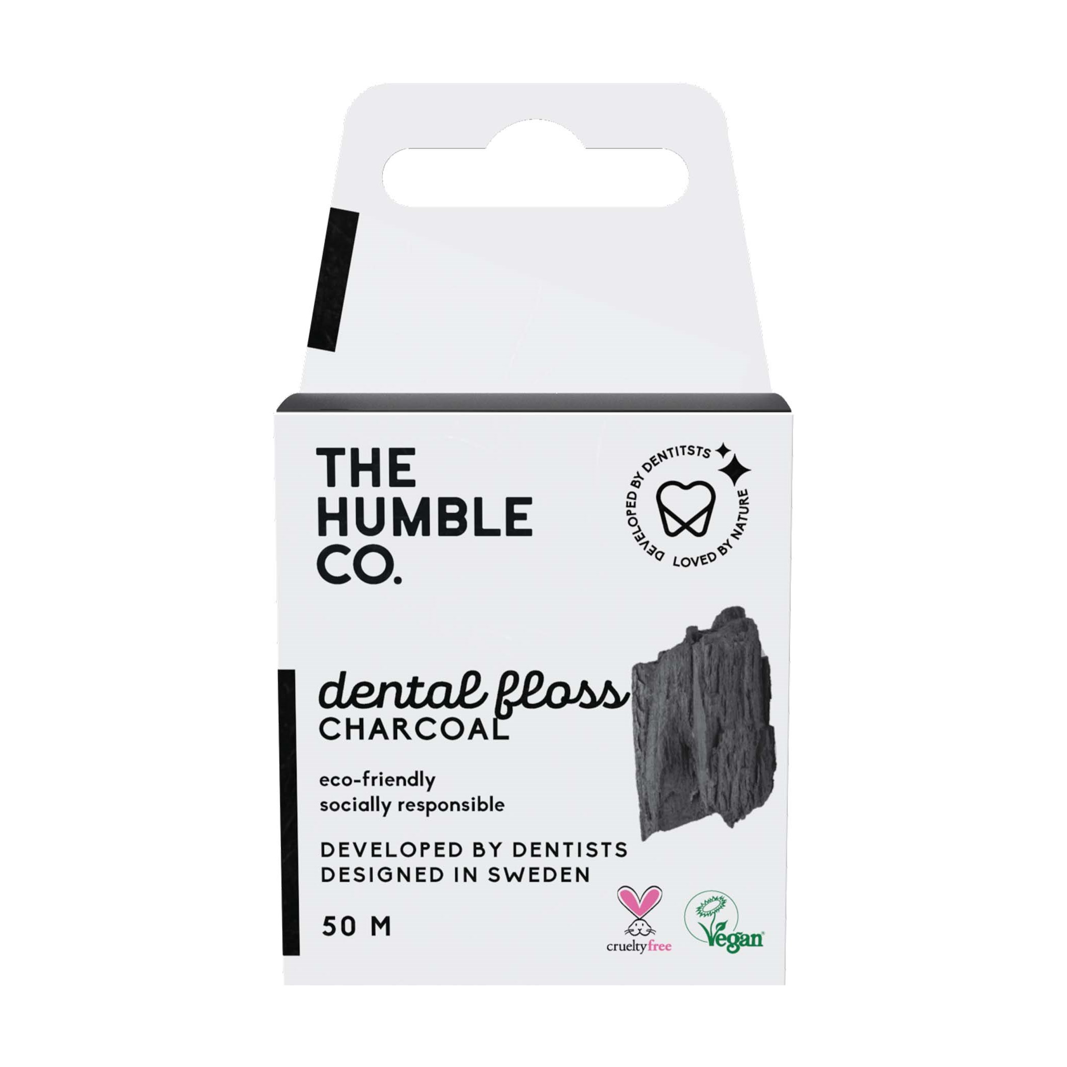 Läs mer om The Humble Co. Dental Floss 50 M Charcoal