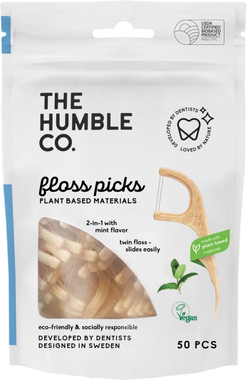 The Humble Co. Twin-Floss Picks 50 pcs Mint