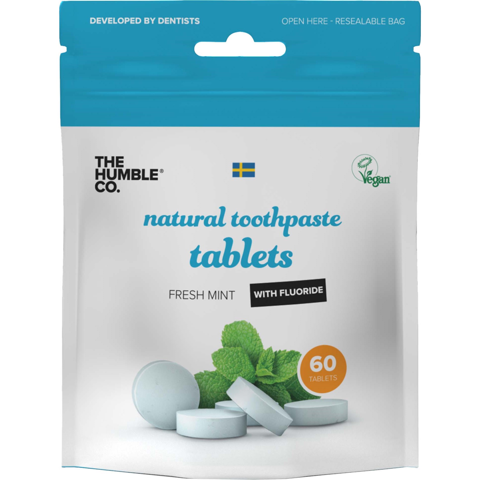 Bilde av The Humble Co. Toothpaste Tablets With Flouride 60 Tablets 23 G