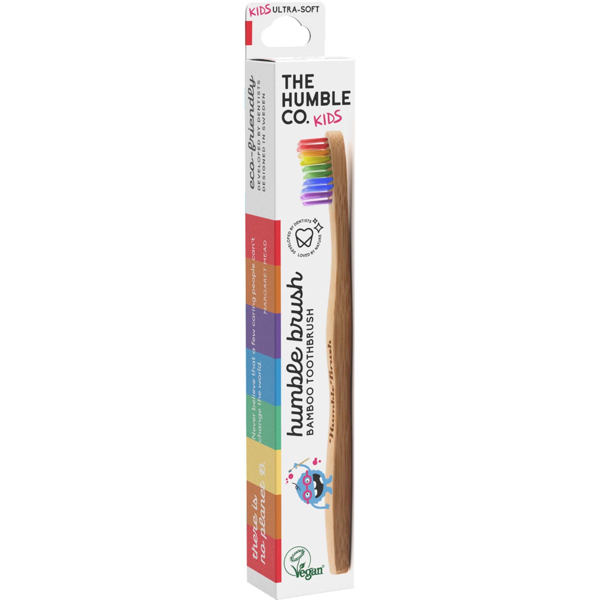 The Humble Co. Kids Proud Edition Bamboo Toothbrush Ultra-soft