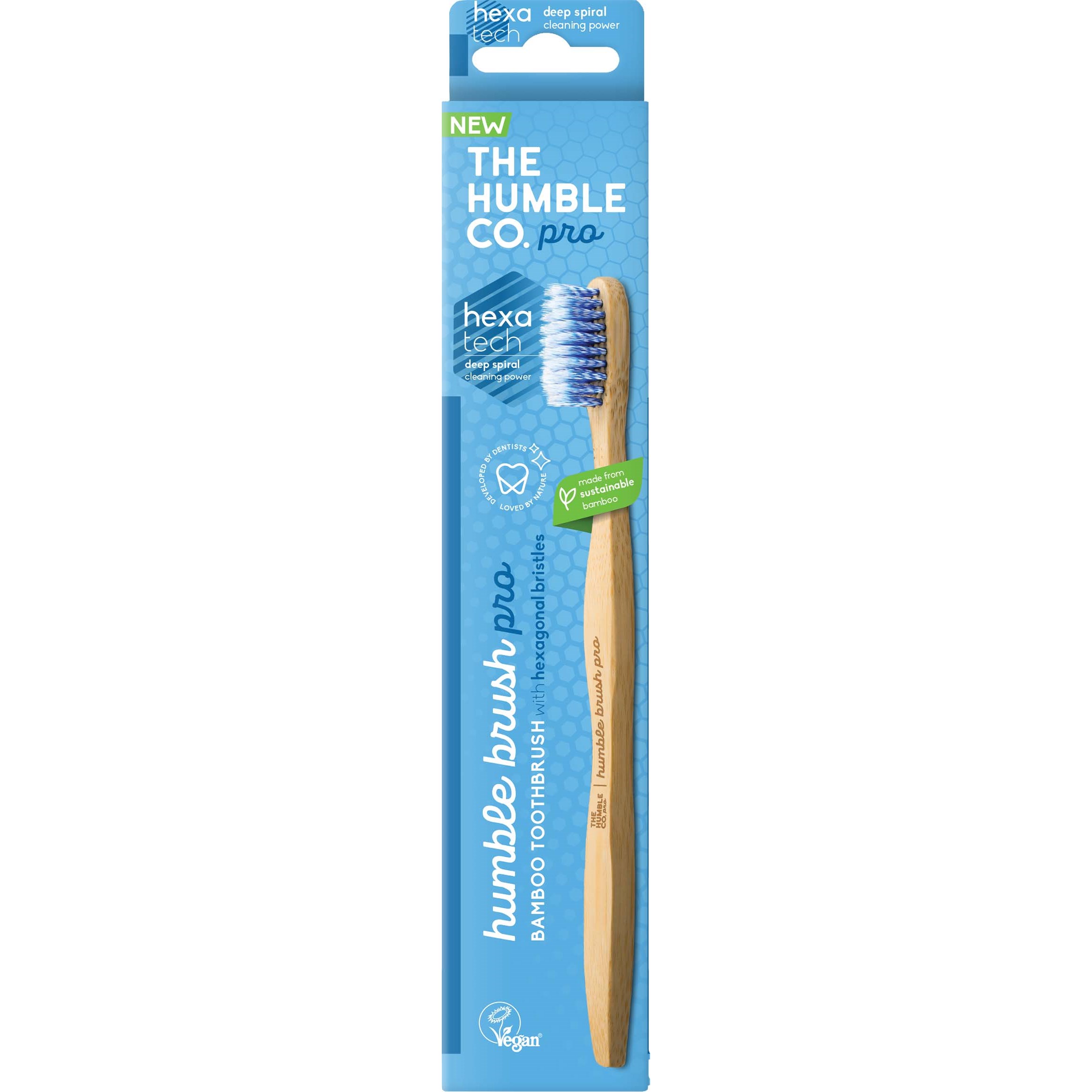 Läs mer om The Humble Co. Humble Brush Pro Spiral Toothbrush Soft Blue