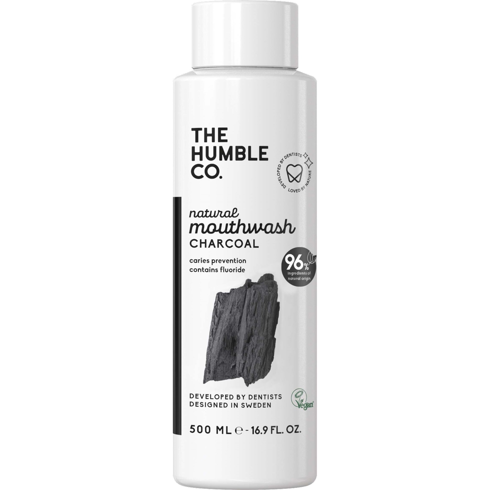 The Humble Co. Humble Natural Mouthwash Charcoal 500 ml