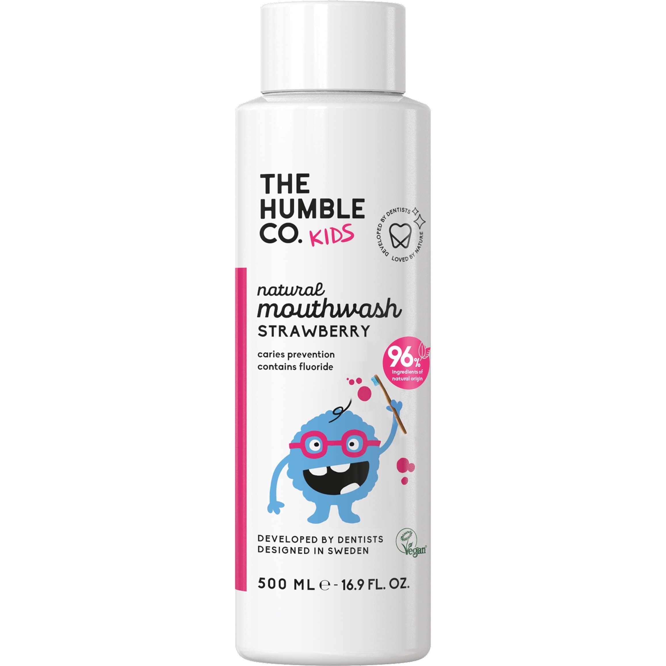 The Humble Co Humble Natural Mouthwash Kids Strawberry 500 ml