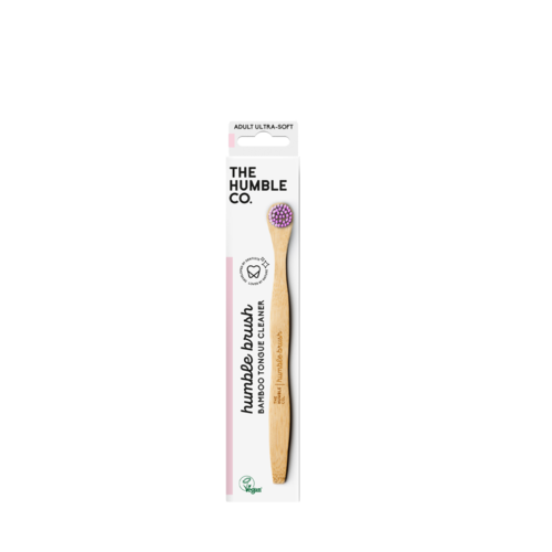 The Humble Co. Bamboo Tongue Cleanser Adult Ultra-Soft Purple