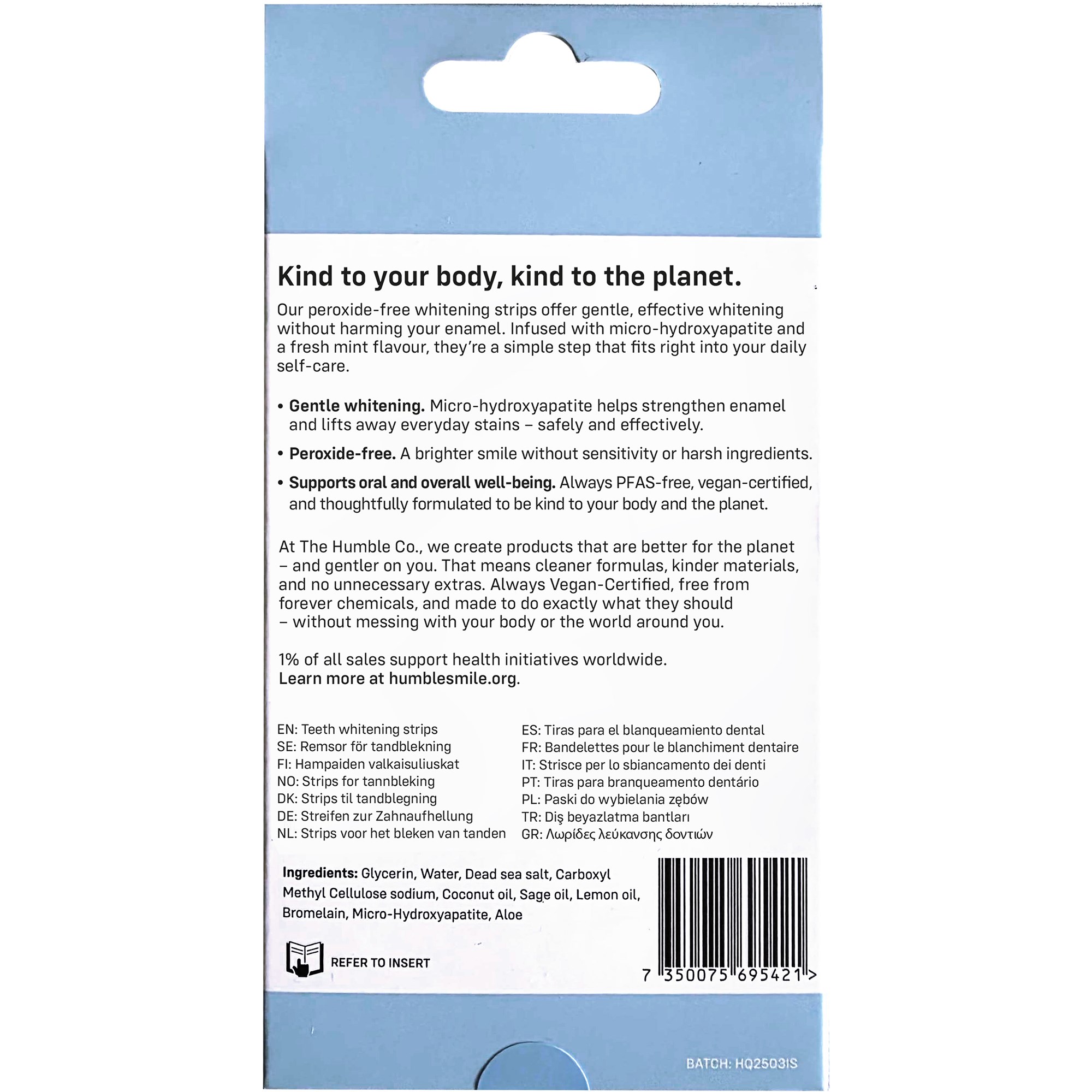 The Humble Co. Whitening Strips Aloe 28 szt. (obrázok 3)