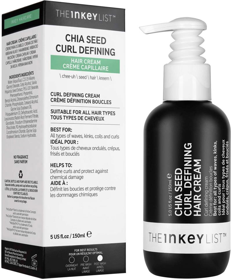 The Inkey List Chia Seed Curl Defining Hair Cream 150 ml
