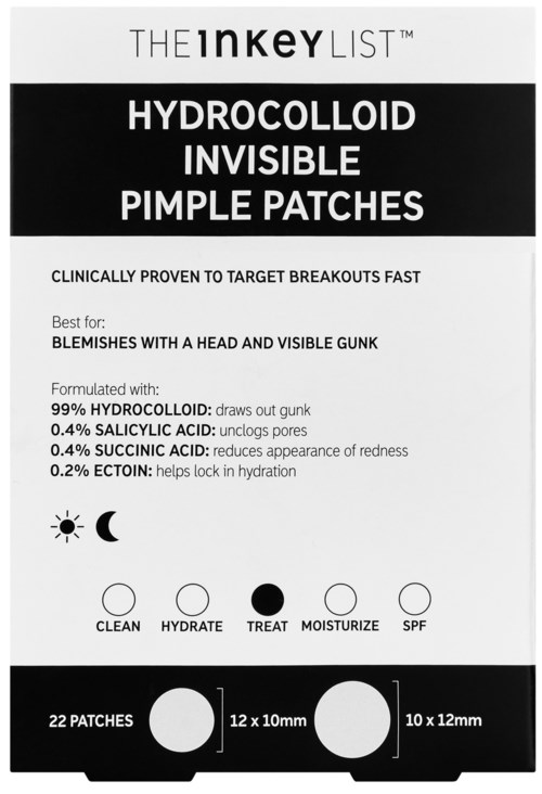 The Inkey List Hydrocolloid Invisible Pimple Patches 22 st