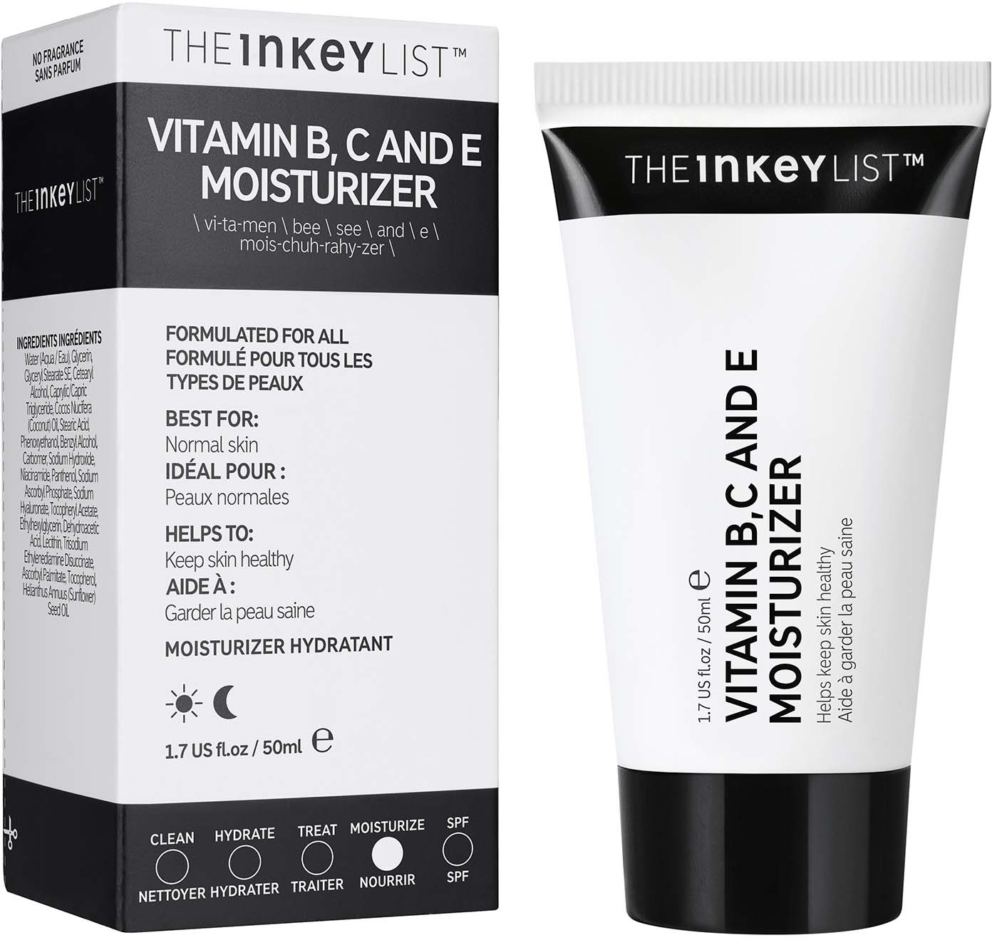 The Inkey List Vitamin B, C And E Moisturizer 50 Ml | Lyko.com