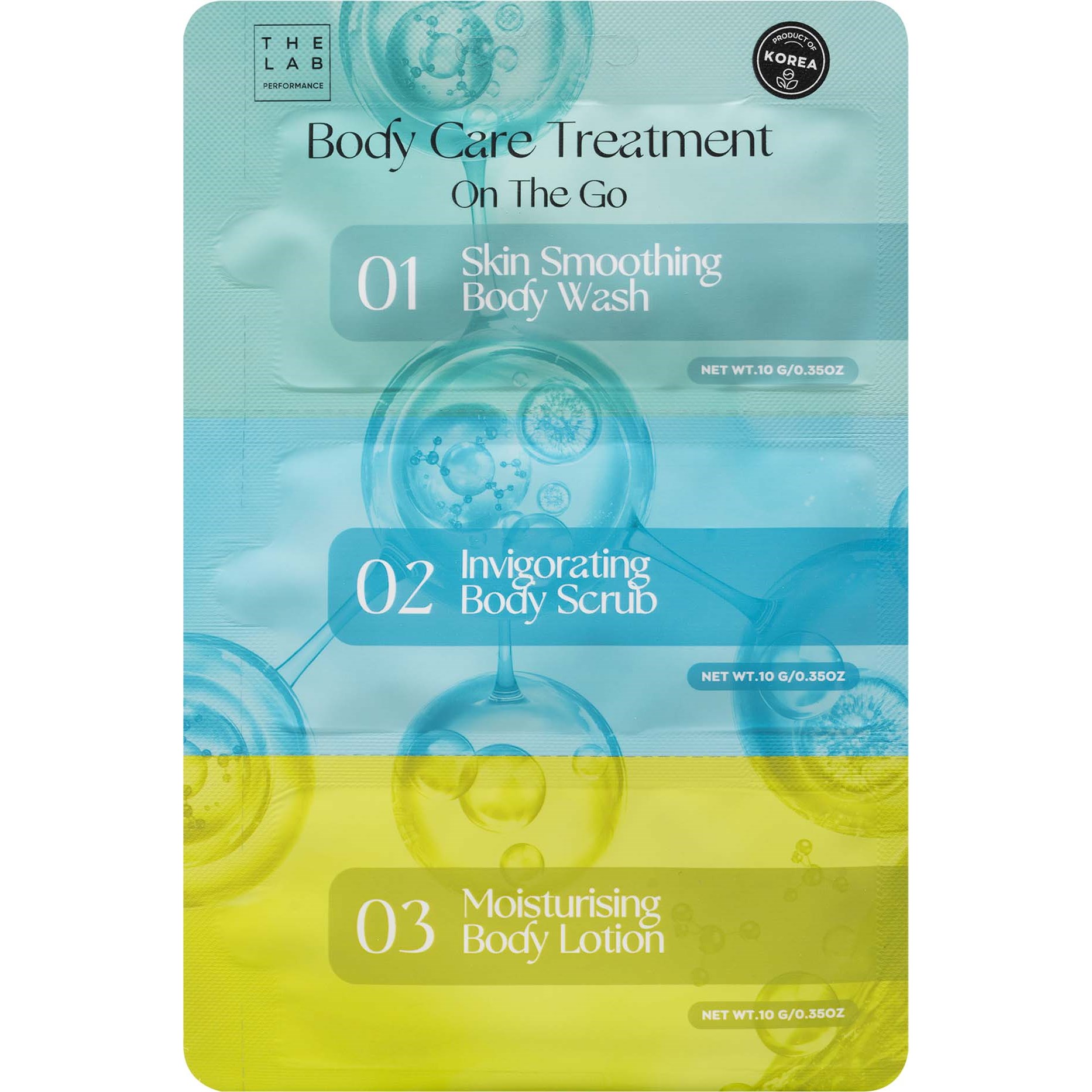 The Lab Performance Body Care Treatment On-The-Go 3x10g