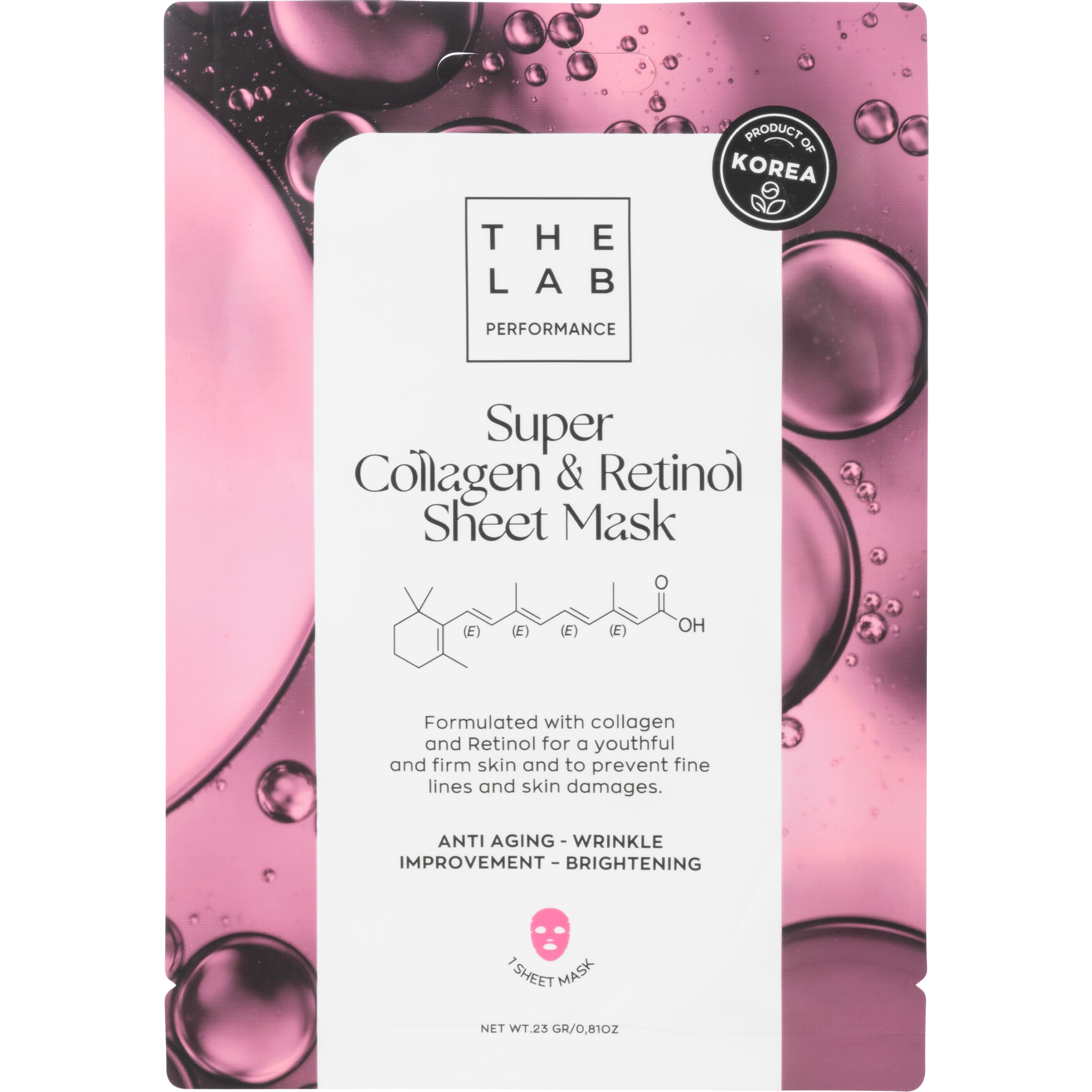 The Lab Performance Collagen & Retinol Sheet Mask