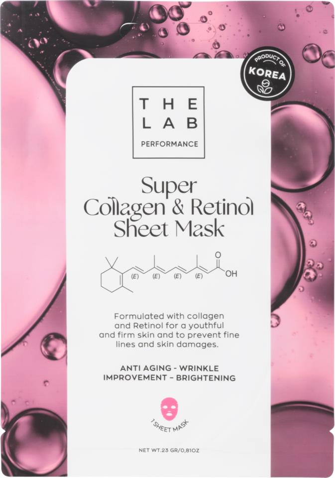 The Lab Performance Collagen & Retinol Sheet Mask 23 g