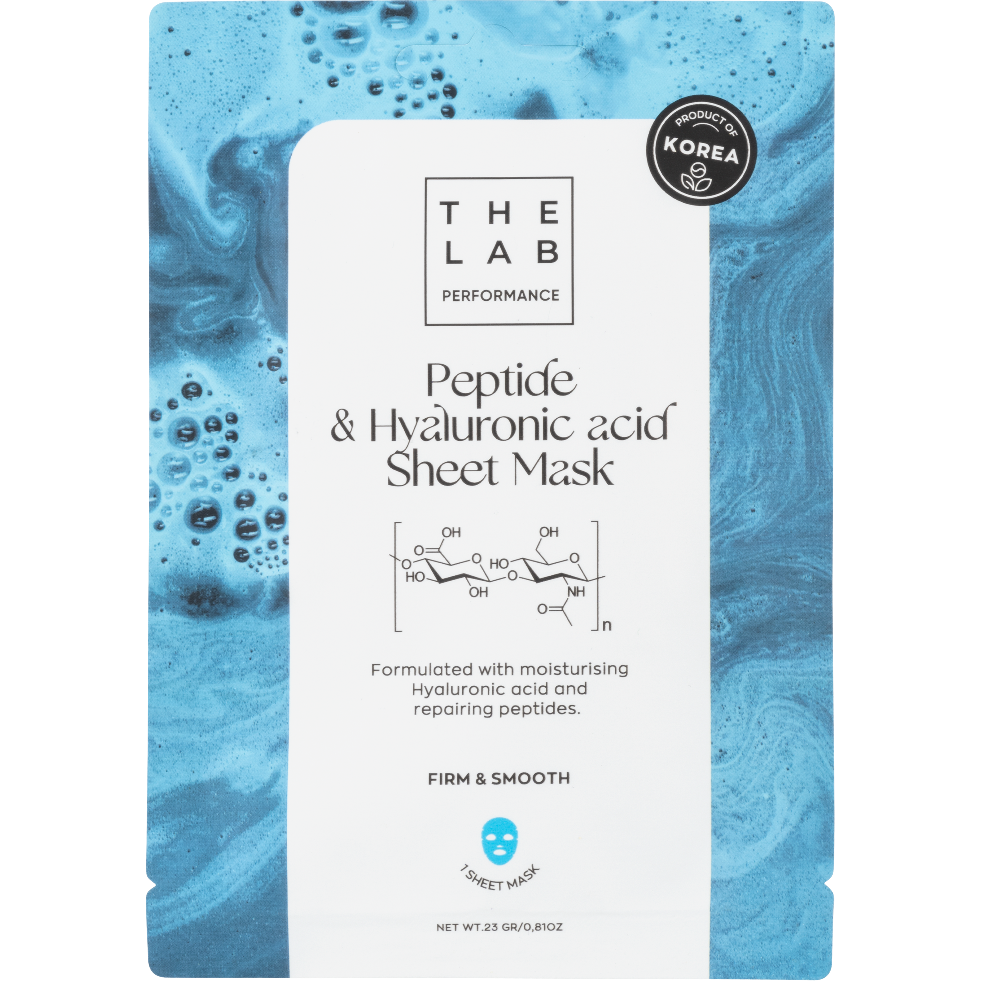 The Lab Performance Peptide & Hyaluronic Acid Sheet Mask