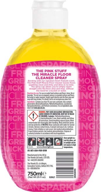 The Pink Stuff The Miracle Bathroom Foam Cleaner, 750 ml (25.4 oz) 