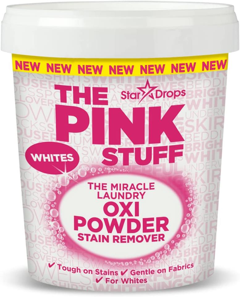 The Pink Stuff The Miracle Laundry Oxi Powder Stain Remover Whites 1000 g