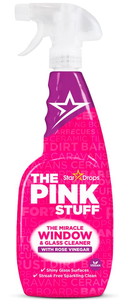 The Pink Stuff The Miracle Window & Glass Cleaner with Rose Vinegar 750ml