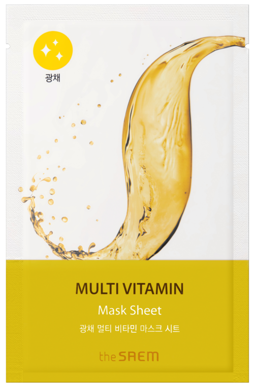 The Saem Bio Solution Radiance Multi Vitamin Mask Sheet Mascarilla Multi Vitaminas 20 g